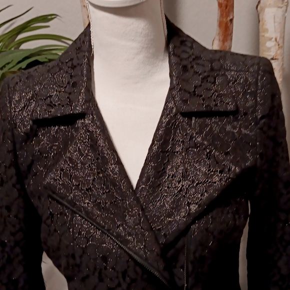 Classiques Entier Black Lace Moto Jacket NWT - Picture 3 of 10